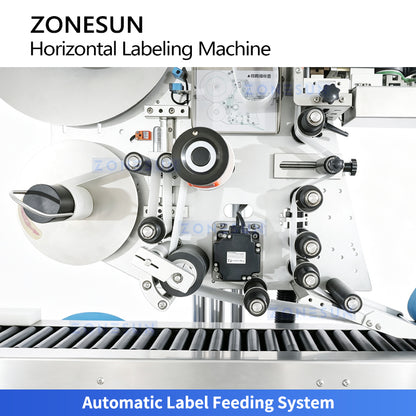 ZONESUN ZS-TB125D High-Speed Horizontal Labeling Machine for Small Bottles & Vials