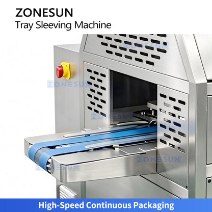 ZONESUN ZS-FK55 Automatic Cardboard Sleeve Packaging Machine for Meal Boxes Fast Food Containers