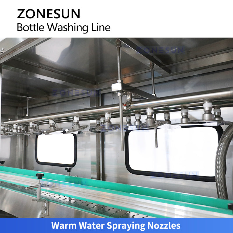 ZONESUN ZS-WBL3000 Automatic Bottle Washing & Drying Line
