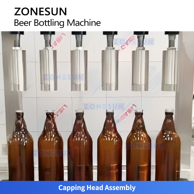 ZONESUN ZS-CFC5 Semi-Automatic Beer Bottle Filling and Capping Machine