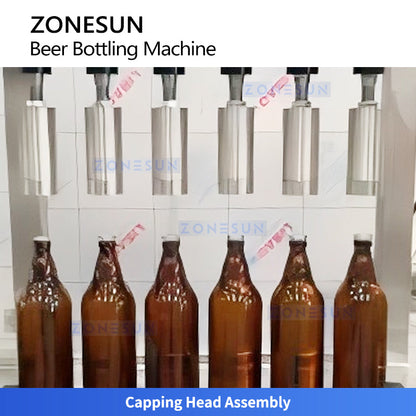 ZONESUN ZS-CFC5 Semi-Automatic Beer Bottle Filling and Capping Machine