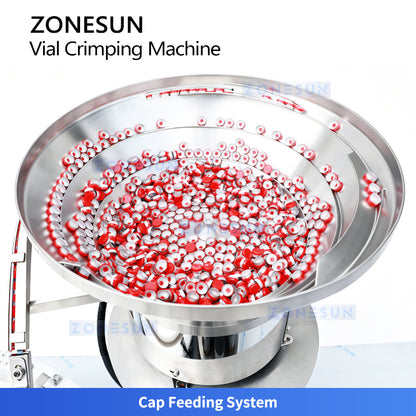 ZONESUN ZS-YG300 Automatic Vial Capping Machine Pharmaceutical Lab Bottle Capper