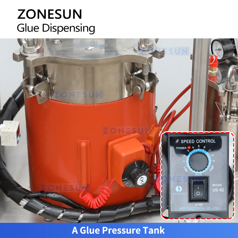 ZONESUN ZS-AGD5 Automatic AB Glue Dispensing Machine Two-Component Epoxy Resin Silicone Mixing Dispensing System