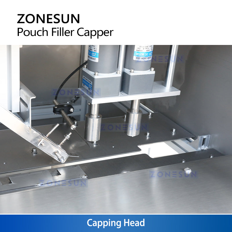 ZONESUN ZS-ASP2 Automatic Spout Pouch Piston Pump Liquid Filling Capping Machine