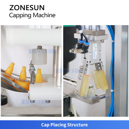 ZONESUN ZS-XG16M Automatic Twist-Top Nozzle Cap Capping Machine