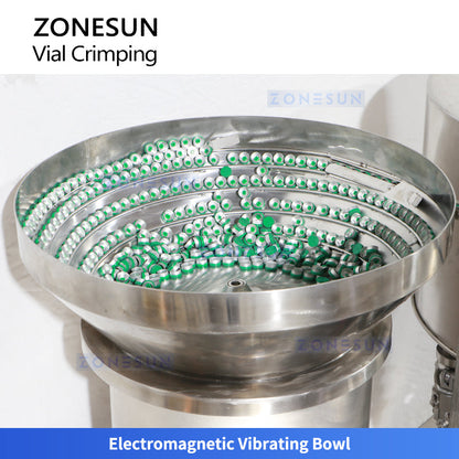 ZONESUN ZS-YG100 Automatic Rotary Glass Vial Bottle Filling Crimping Machine