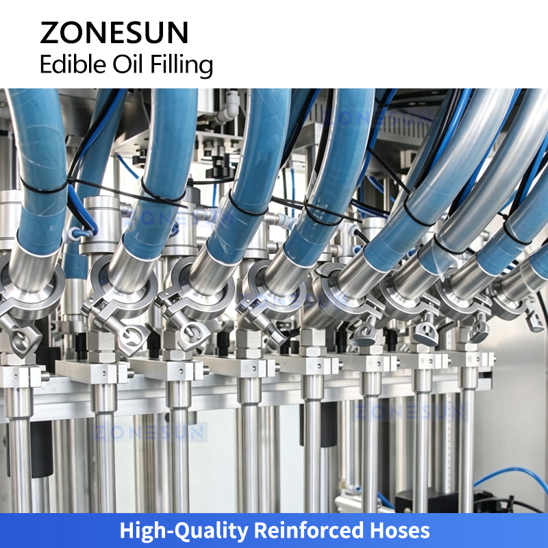 ZONESUN ZS-EVF01 Automatic Cooking Oil Bottle Filler Piston Filling Machine