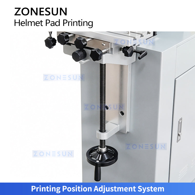 ZONESUN ZS-VTQYY2 Semi-Automatic Helmet Curved Surface Pad Printing Machine