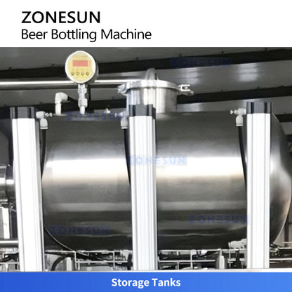 ZONESUN ZS-CFC5 Semi-Automatic Beer Bottle Filling and Capping Machine