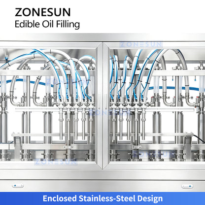 ZONESUN ZS-EVF01 Automatic Cooking Oil Bottle Filler Piston Filling Machine