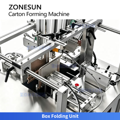 ZONESUN ZS-SEFM01 Compact Paperboard Carton Erector with Vacuum Box Opening System