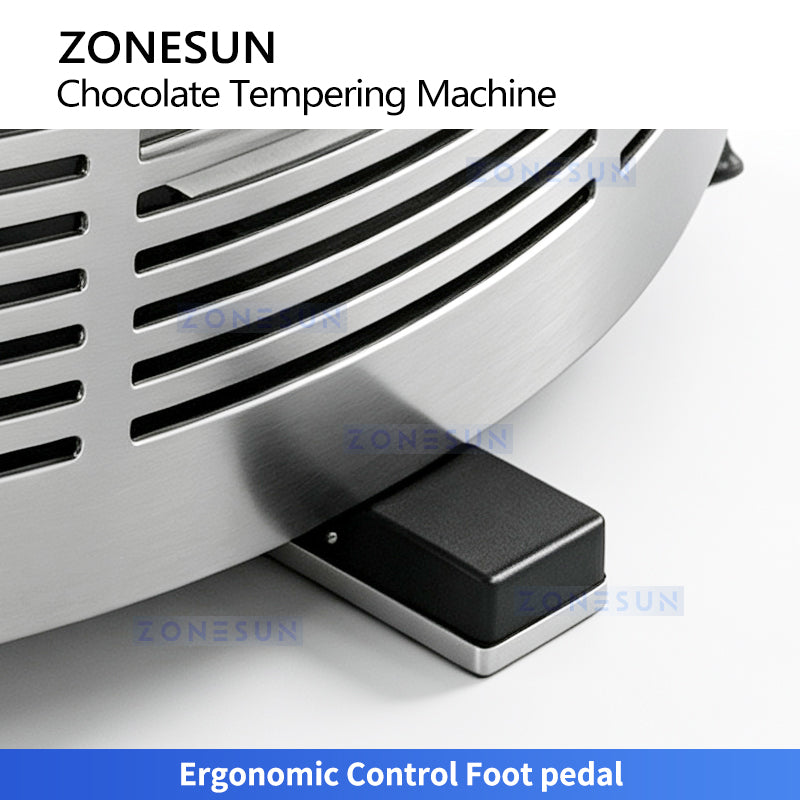 ZONESUN ZS-CG25 Chocolate Tempering Machine for Molding Coating and Enrobing