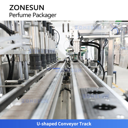 ZONESUN ZS-AFC9C Automatic Perfume Filling Capping and Cartoning Production Line