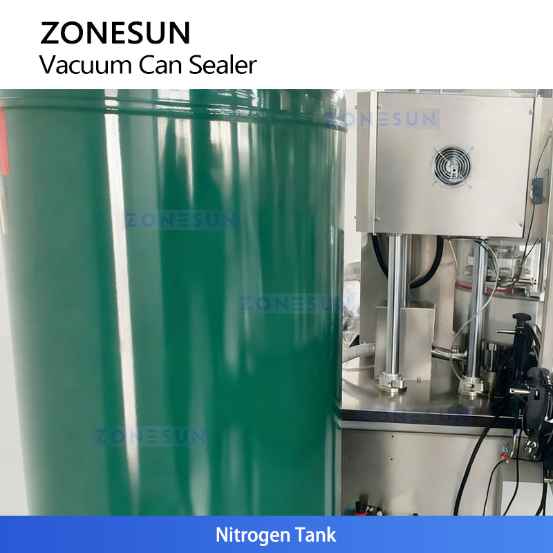 ZONESUN ZS-AFK200 Automatic Vacuum Pump Metal Can Sealing Machine