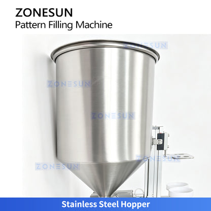 ZONESUN ZS-PGF5 Automatic Dual-Head Cosmetic Cream Filling Machine for Layered Patterns