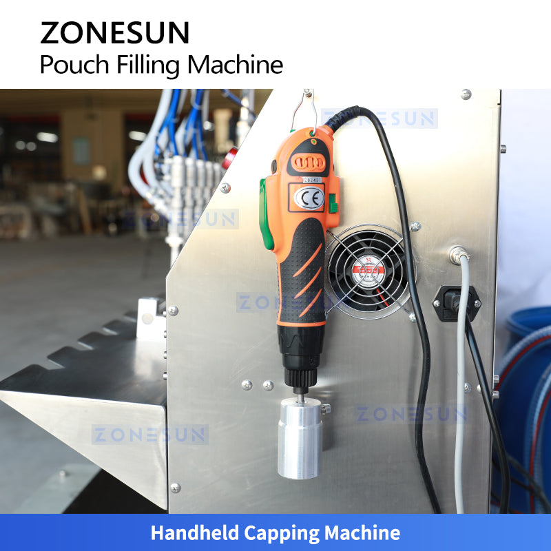 ZONESUN ZS-ASP6 Semi-Automatic Fruit Jelly Spout Pouches Liquid Filling Machine