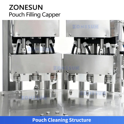 ZONESUN ZS-AFC12M High-Speed Servo Spout Pouch Piston Liquid Packaging Monoblock Machine (Up to 120 Bags/Min) ZONESUN