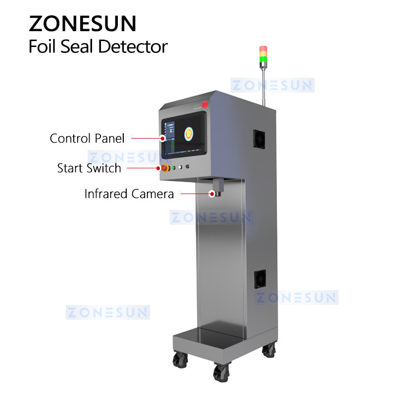 ZONESUN Aluminum Foil Seal Inspection Machine