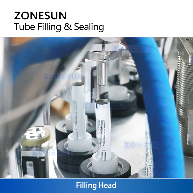 ZONESUN ZS-FS009A Automatic Aluminum Tube Filling Folding Sealing Machine for Gel and Hand Cream