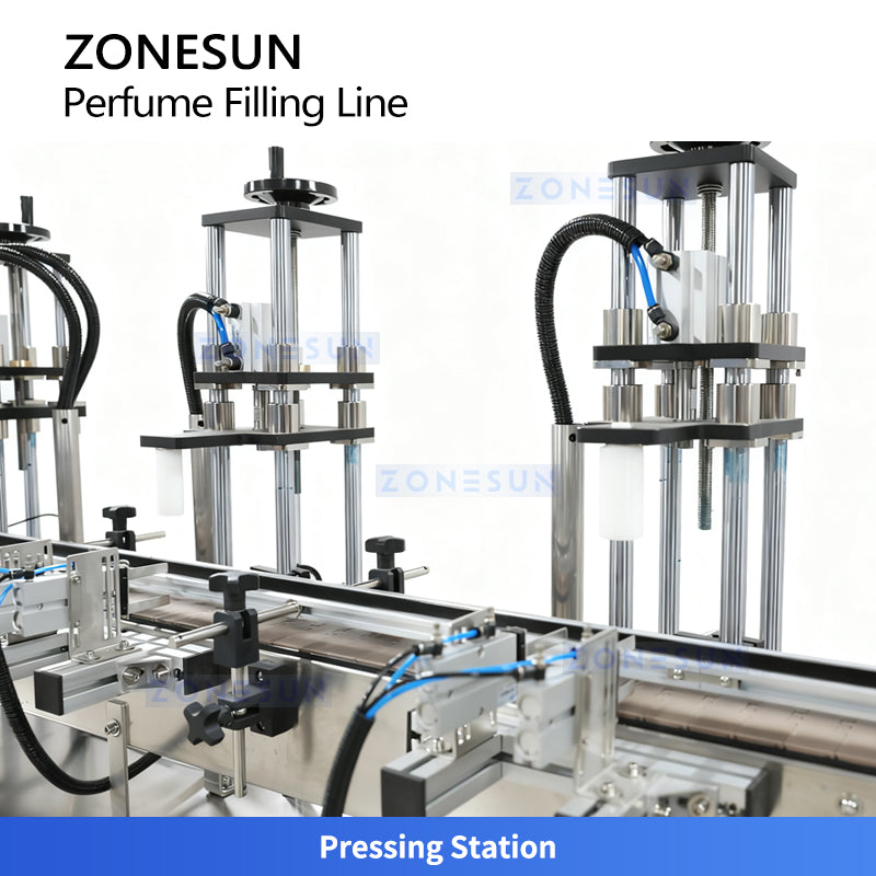 ZONESUN ZS-FAL180X11 Perfume Fragrance Bottle Filling Crimping Production Line