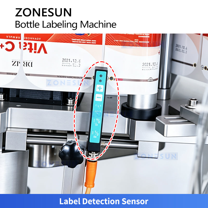 ZONESUN ZS-TB806 Semi Automatic Double-side Square Bottle Labeling Machine With Date Coder