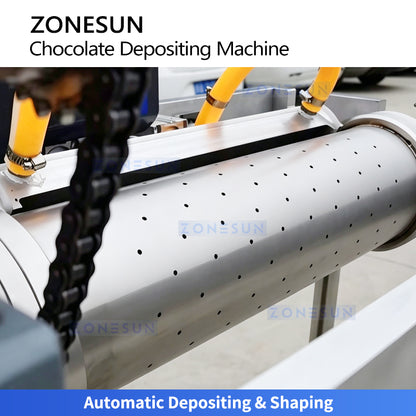 ZONESUN ZS-DJ400 Chocolate Making Machine with Automatic Depositing System for Chocolate Drops