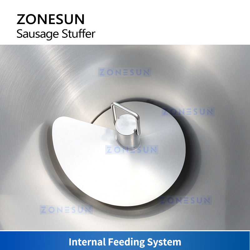 ZONESUN ZS-SFR1 Electric Sausage Stuffer Machine with Stainless Steel Hopper for Meat Filling