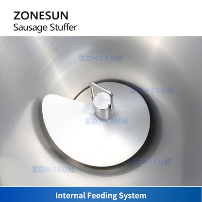 ZONESUN ZS-SFR1 Electric Sausage Stuffer Machine with Stainless Steel Hopper for Meat Filling