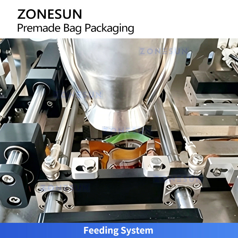 ZONESUN ZS-GW260D Automatic Powder Packaging Machine | Premade Bag Feeding Packing System with 10-Head Combination Weigher  ZONESUNPRO