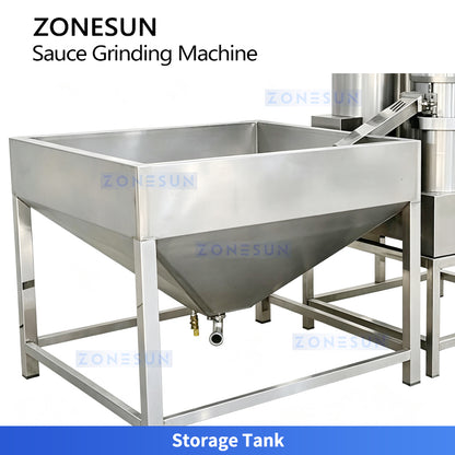 ZONESUN ZS-YM80 Industrial Colloid Mill for Nut Butter, Cocoa and Sauce Grinding with Automatic Feeding and Fine Paste Processing