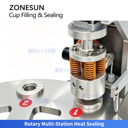 ZONESUN ZS-AFS20D Automatic Tea Coffee Paper Cup Filling Sealing Packaging Machine 2-20g
