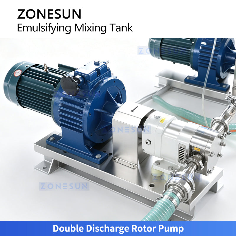 ZONESUN ZS-EM2 300L Industrial Emulsifier Mixing Tank for Cream and Paste Products