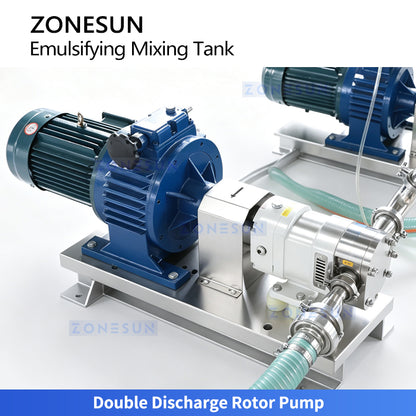 ZONESUN ZS-EM2 300L Industrial Emulsifier Mixing Tank for Cream and Paste Products