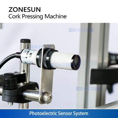 ZONESUN ZS-XG16D1 Custom Automatic Wooden Cork Cap Pressing Machine With Cap Feeder