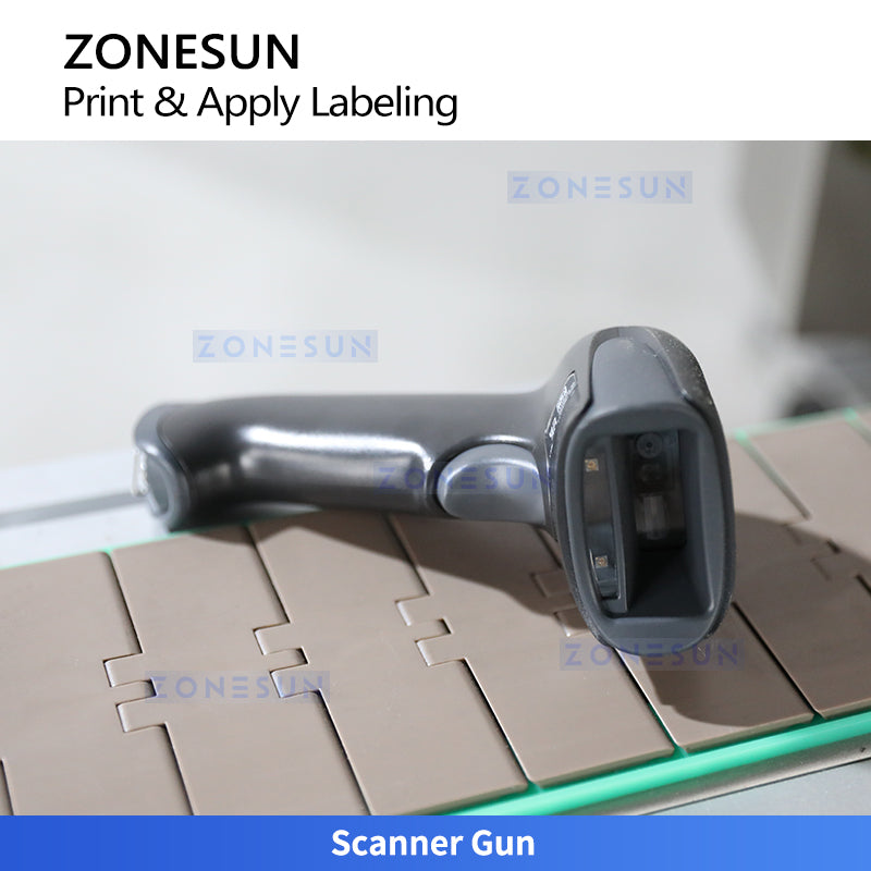 ZONESUN ZS-TB164PO Real-Time Print and Apply Labeling Machine for Round Bottles