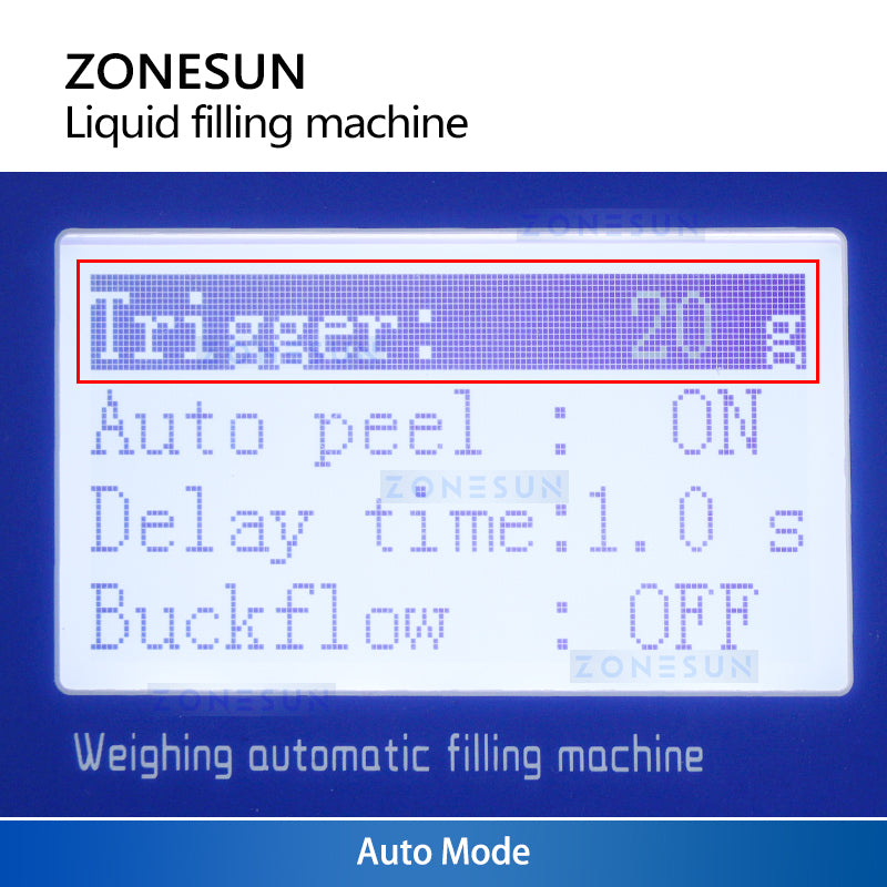 ZONESUN ZS-M100 Semi-Automatic Weighing Liquid Filling Machine