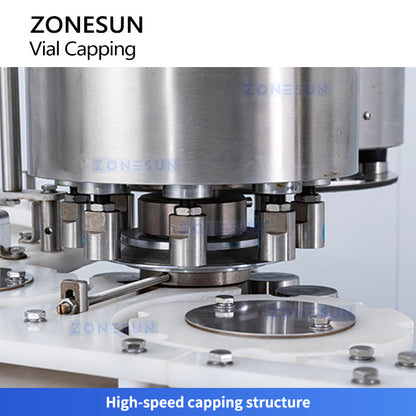 ZONESUN ZS-YG300 Automatic Vial Capping Machine Pharmaceutical Lab Bottle Capper