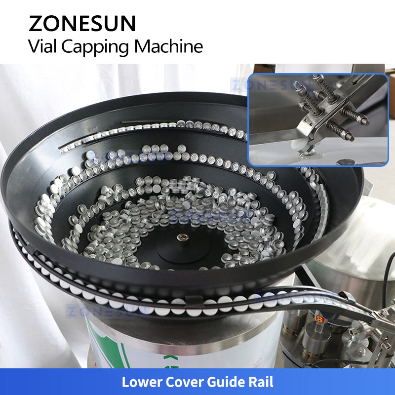 ZONESUN ZS-YG300 Automatic Vial Capping Machine Pharmaceutical Lab Bottle Capper