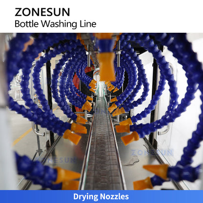 ZONESUN ZS-WBL3000 Automatic Bottle Washing & Drying Line