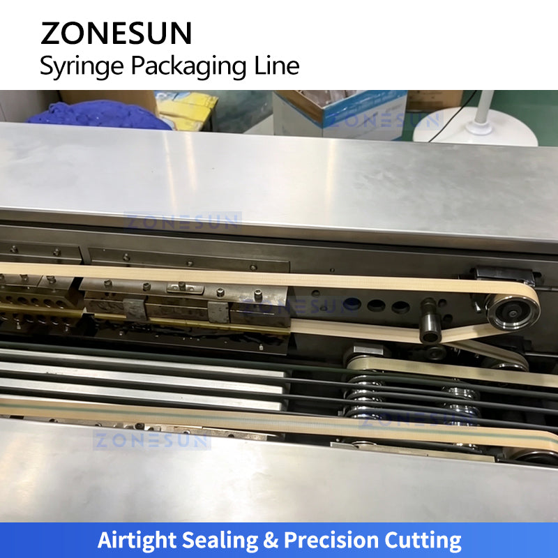 ZONESUN ZS-HYS60 Automatic Syringe Packing Machine with Feeding, Sealing and Cutting System