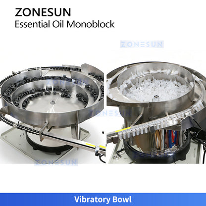 ZONESUN ZS-AFC52 Automatic Essential Oil Filling & Capping Monoblock Machine  ZONESUNPRO