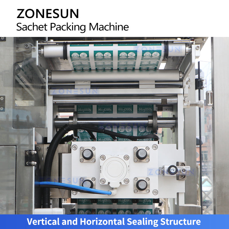 ZONESUN ZS-FS500K4 4-Lane Automatic VFFS Sachet Packing Machine | 120 Bags/min Granule Filling Sealing
