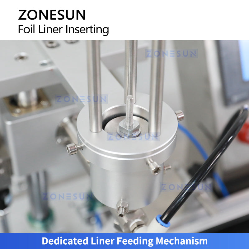 Cap liner feeding and inserting machine