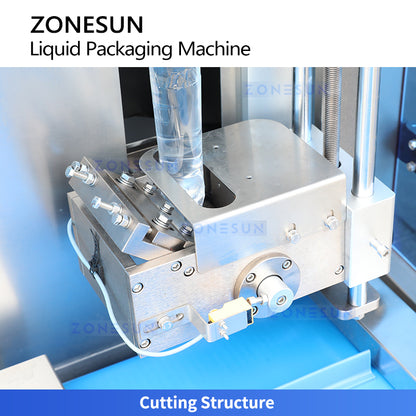 ZONESUN ZS-FS220UB Automatic Liquid Packaging Machine Servo Gear Pump High Speed VFFS Packing System