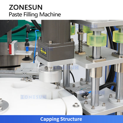 ZONESUN ZS-AFC19B Automatic Rotor Pump Cosmetic Paste Filling & Capping Machine  ZONESUNPRO