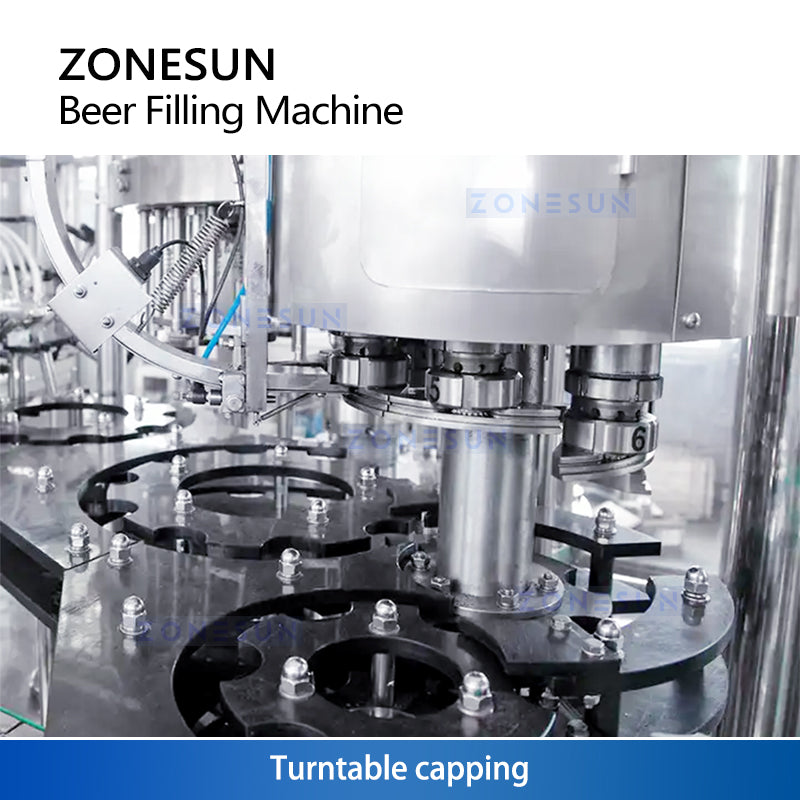 ZONESUN ZS-WFC18 High Speed Beer Bottle Filling Capping Machine Monoblock