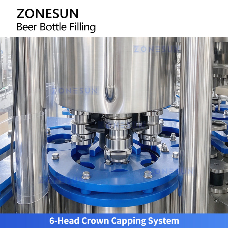 ZONESUN ZS-AFC883B Automatic Beer & Carbonated Beverage Rinsing Filling Capping Machine