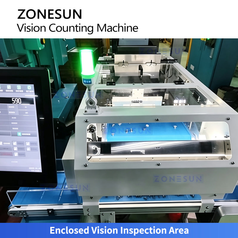 ZONESUN ZS-FSCS05 Automatic Vision Counting Machine for Screws, Fasteners & Small Parts