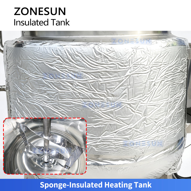 ZONESUN ZS-MB200LH Stainless Steel Liquid & Paste Premixing and Heating Tank