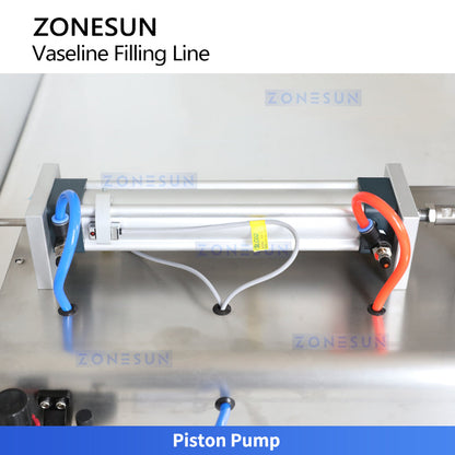 ZONESUN ZS-DTGT2B Heated Jacket Paste Filling Machine | 10–1000ml | Vaseline Cream Ointment | 800–900 BPH